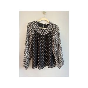 Ann Taylor Loft Billow Sleeved Lined blouse